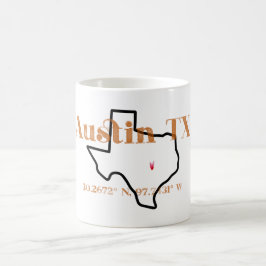 Austin Texas Burnt Orange Mugg