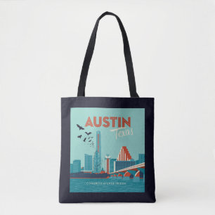 Austin, Texas Congress Avenue Bridge Tygkasse
