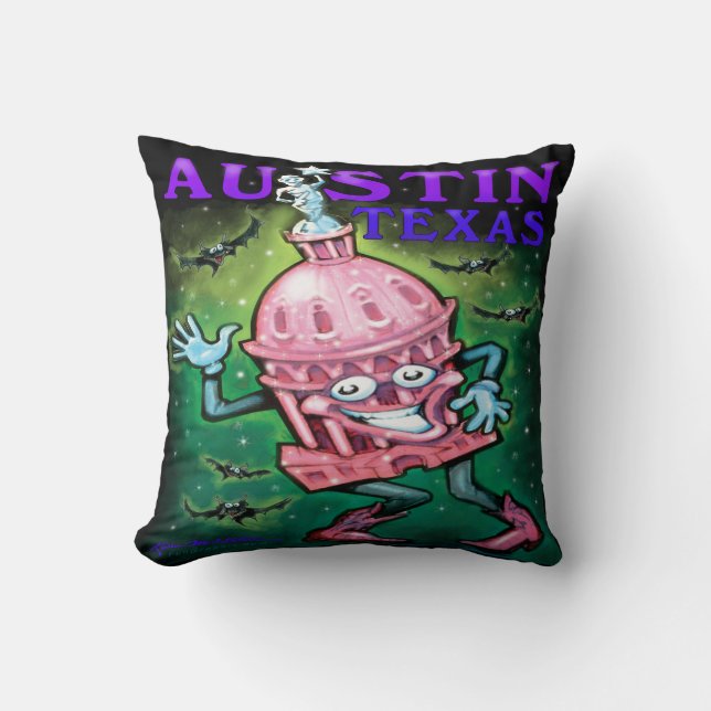 Austin Texas Dekorativ kudde (Framsida)