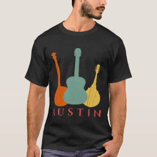 Austin Texas Distress Music T Shirt