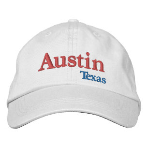Austin Texas Embroized Baseball Cap Broderad Keps