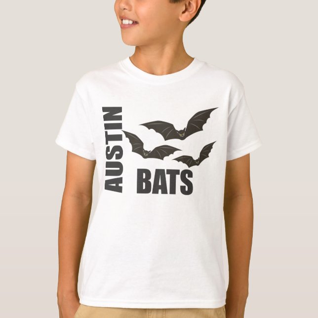 Austin Texas fladdermössTshirt Tröja (Framsida)