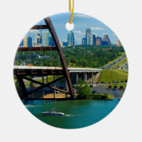Austin, Texas från 360 Bridge