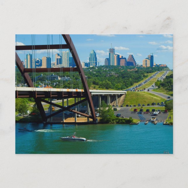 Austin, Texas från 360 Bridge Vykort (Framsida)