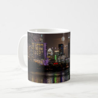 Austin, Texas Full Moon v2 Kaffemugg