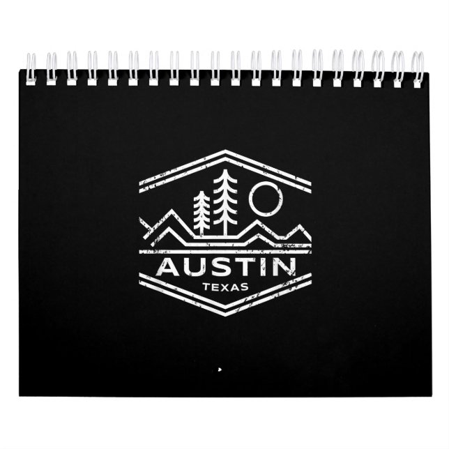 Austin Texas Gifts Austin TX utomhus Kalender (Omslag)