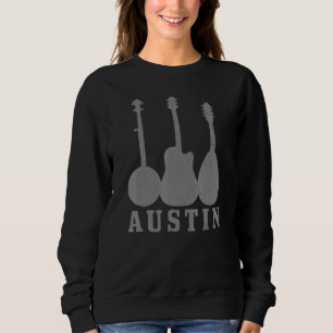 Austin Texas Gitarrspelare Country Musik Blues Fol T Shirt