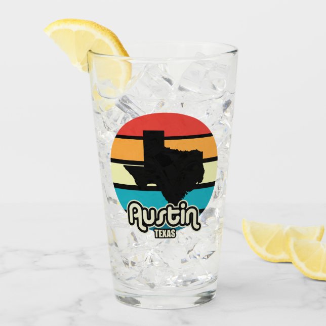 Austin,Texas Glaskopp (Framsida Ice)