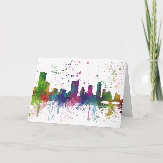 AUSTIN TEXAS HORISONT KORT (Framsida)