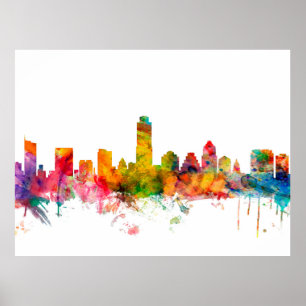 Austin Texas horisont Poster