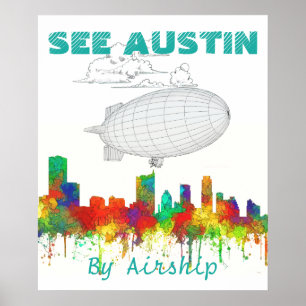 Austin Texas Horisont-SG Poster