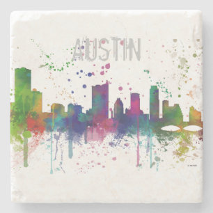 AUSTIN TEXAS HORISONT UNDERLÄGG STEN
