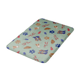 Austin Texas Hund Bowl Mat - Matande Mat Badrumsmatta