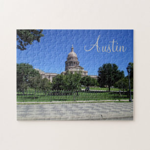 Austin Texas Huvudstad Byggande Puzzle Pussel