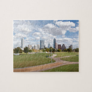Austin Texas i stadens centrum horisont från Pussel