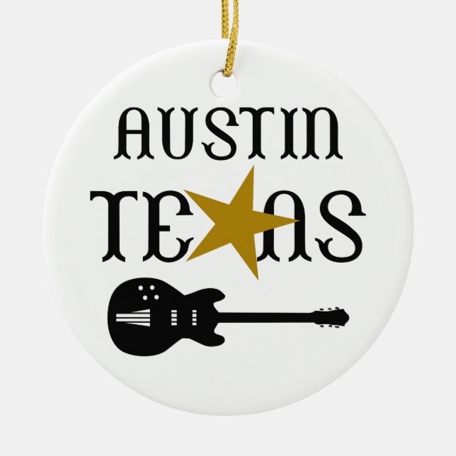Austin Texas Julgransprydnad Keramik (Framsidan)