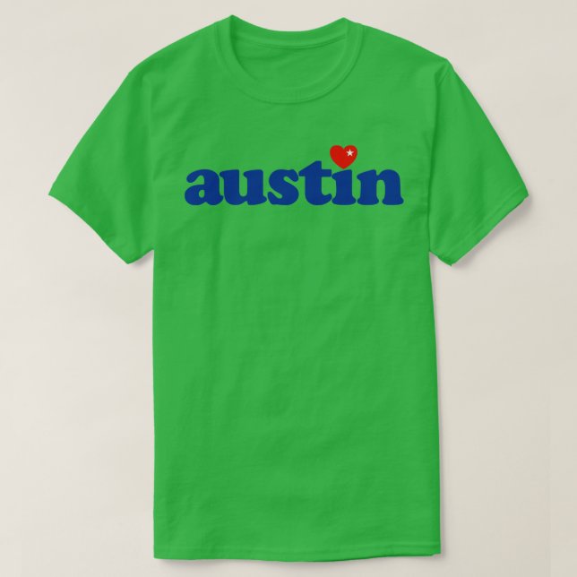 Austin Texas Kärlek T Shirt (Design framsida)