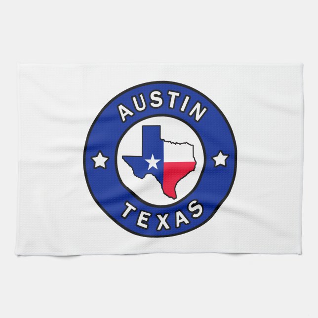 Austin Texas Kökshandduk (Horisontell)