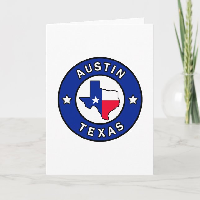 Austin Texas Kort (Framsida)