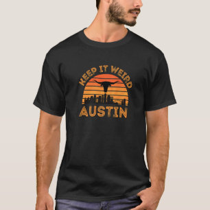 Austin Texas Longhorn Sunset Behålla IT Konstig T Shirt