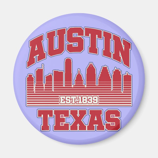 Austin,Texas Magnet (Framsidan)