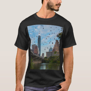 Austin, Texas med Fladdermus Ceramic Ornament T Shirt