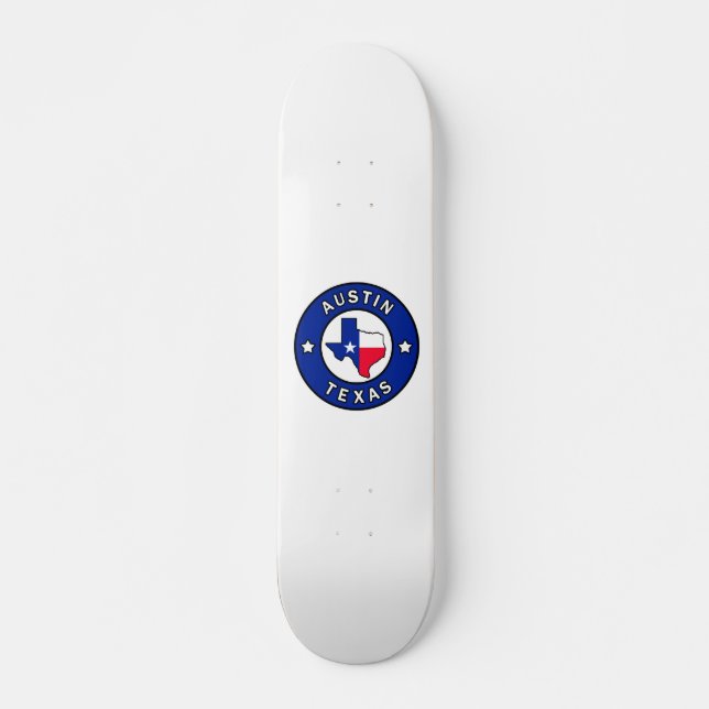 Austin Texas Mini Skateboard Bräda 18,5 Cm (Framsida)