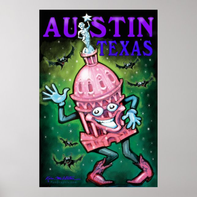 Austin Texas Poster (Framsidan)