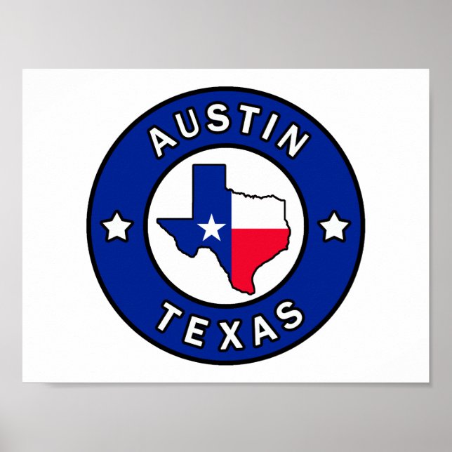 Austin Texas Poster (Framsidan)
