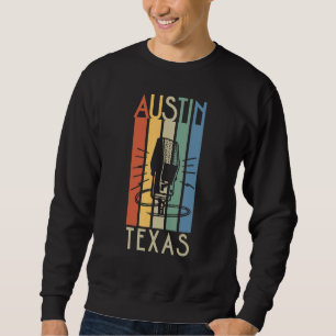 Austin Texas Resa Vintage 2 Lång Ärmad Tröja