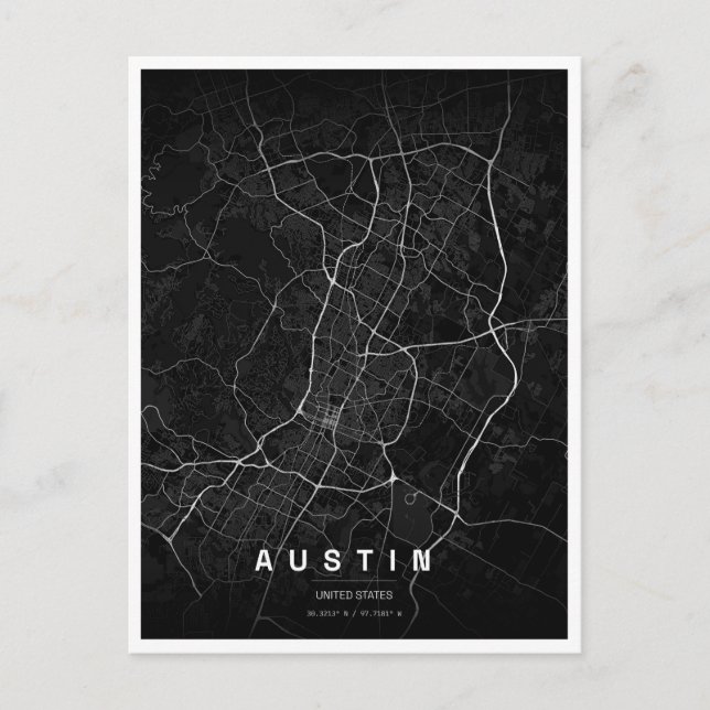 Austin Texas resa Vykort (Framsida)