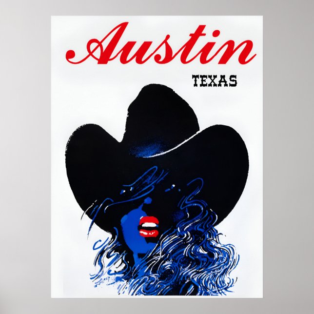 Austin, Texas reseaffisch Poster (Framsidan)