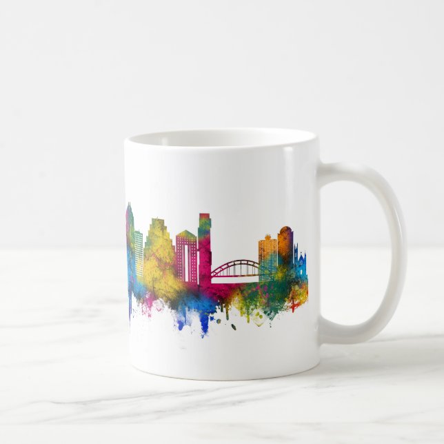 Austin Texas Siluett Kaffemugg (Höger)