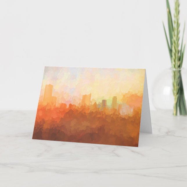 AUSTIN, TEXAS SKYLINE- In the Clouds Greeting Card Helgkort (Framsida)