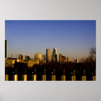 Austin Texas Skyline Poster
