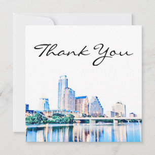 Austin Texas Skyline Tack för ditt kort