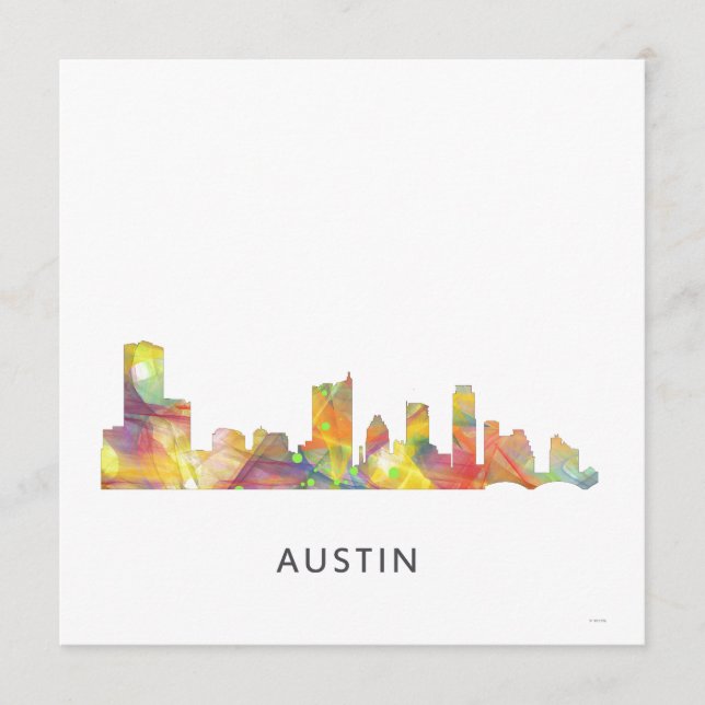 AUSTIN TEXAS SKYLINE WB1 - (Framsida)