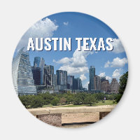 Austin Texas Stadens Siluett Fotografi