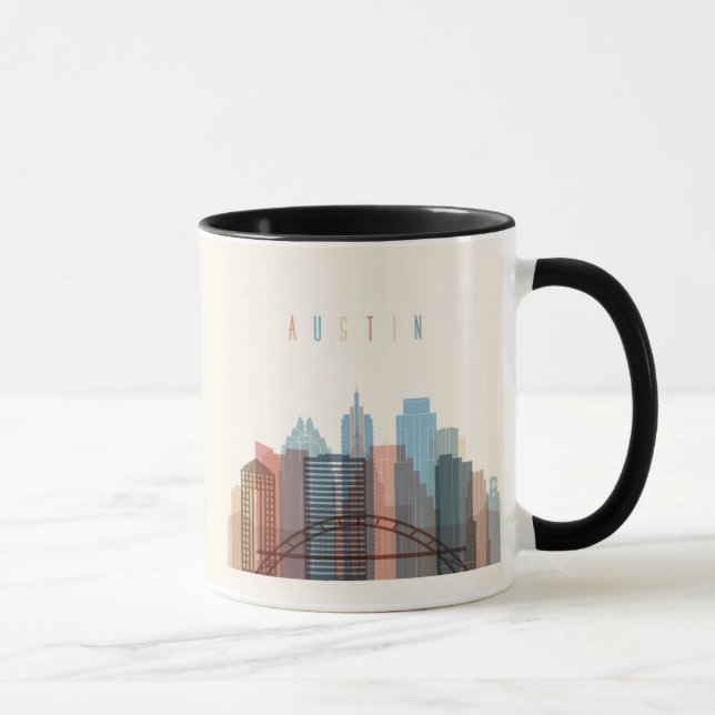 Austin Texas | stadshorisont Mugg (Höger)