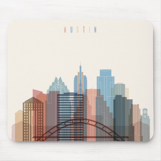 Austin Texas | stadshorisont Musmatta (Framsidan)