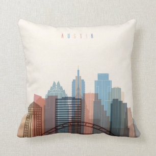 Austin, Texas Stadssilhuett Kudde