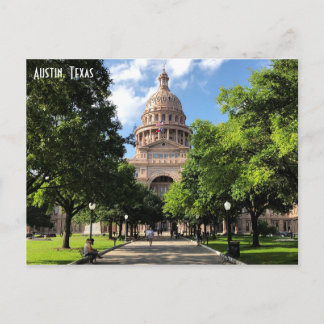 Austin Texas State Capital Byggnad Vykort