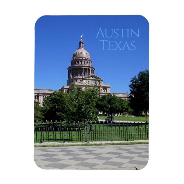 Austin Texas State Huvudstad Byggande Magnet (Vertikal)