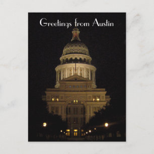 Austin texas State huvudstad byggnad Vykort