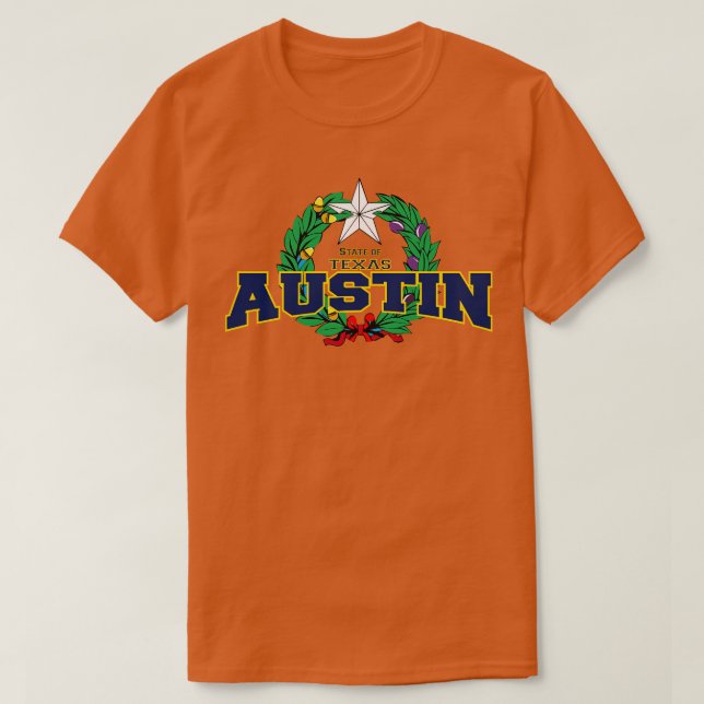 Austin Texas StateUSA T Shirt (Design framsida)