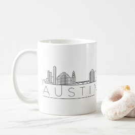 Austin, Texas| Statistiskt styrd Skyline Kaffemugg