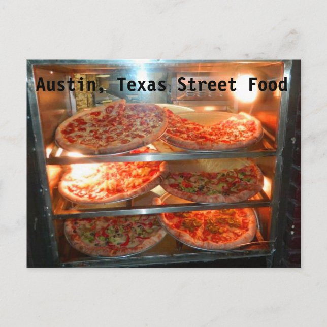 Austin Texas Street Food Postcard Vykort (Framsida)