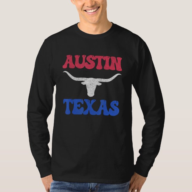 Austin Texas T Shirt (Framsida)
