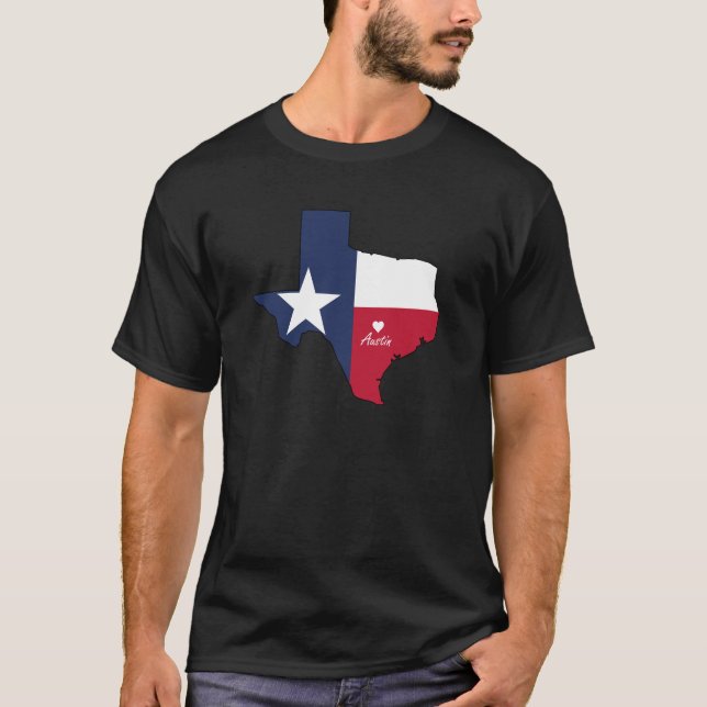 Austin Texas T Shirt (Framsida)