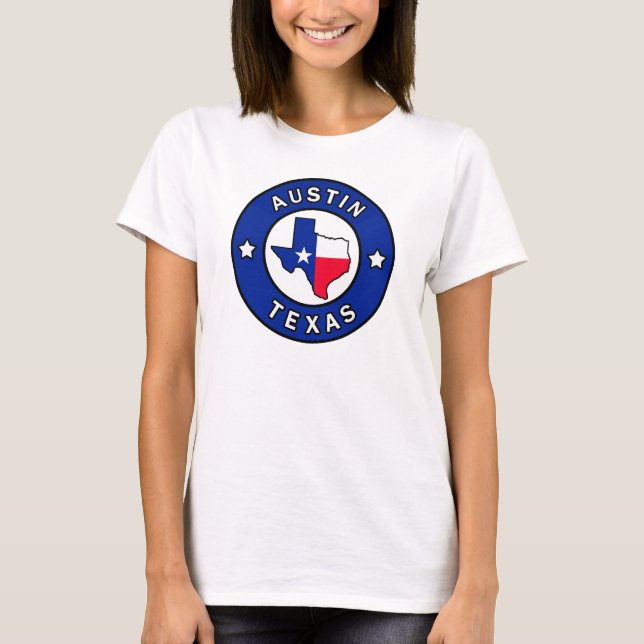 Austin Texas T Shirt (Framsida)